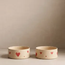 EGG BACK HOME - Cozy Hearts Skål 14cm/16,5cm
