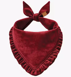 FOGGY DOG - Burgundy Velvet Scarf