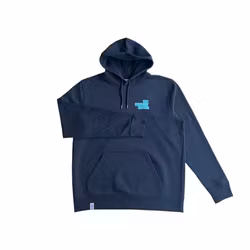 Eco Hoodie - Ink Grey - Text Print