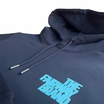 Eco Hoodie - Ink Grey - Text Print