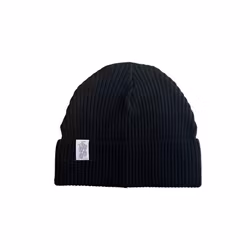 Eco Beanie - Black - Small Label