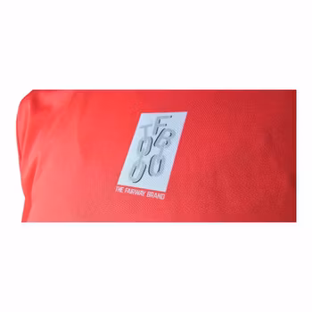 Recycled Performance T-shirt - Red with Pattern on front