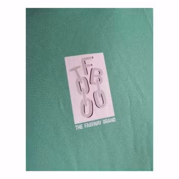 Recycled Performance T-shirt - Teal with Pattern on front