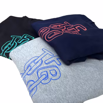 Eco Sweatshirt - Black - Aqua Green