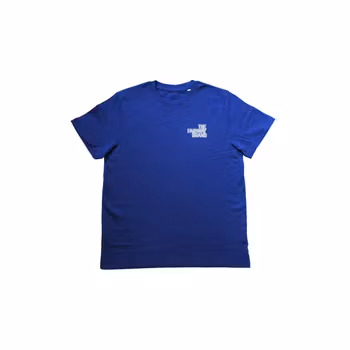 Relaxed Heavy Eco T-shirt - Blue - White/Grey Print