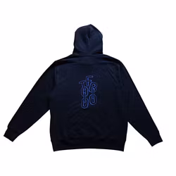 Eco Hoodie - Navy - Big Chains Back