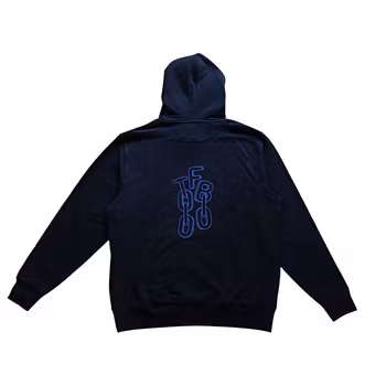 Eco Hoodie - Navy - Big Chains Back