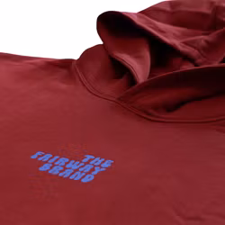 Eco Relaxed Hoodie - Red - Blue TFB