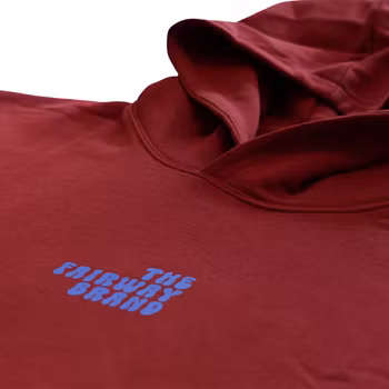 Eco Relaxed Hoodie - Red - Blue TFB