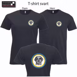 T-shirt Dam & Herr inkl brösttryck 8cm