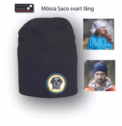 Mössa Saco lång inkl tryck 6cm