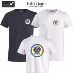 T-shirt Barn inkl brösttryck 8cm