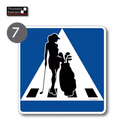 Övergångsställe skylt barn, äldre, robotklippare