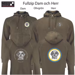 Fullzip inkl brösttryck 8cm