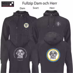 Fullzip inkl brösttryck 8cm