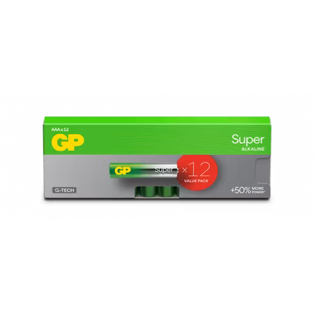 GP Super Alkaline LR03 AAA 12 pack