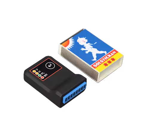 Rotcart A1 storleksjämförelse med tändsticksask