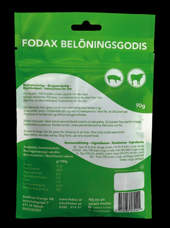 Fodax Belöning Gris-Nöt 90g