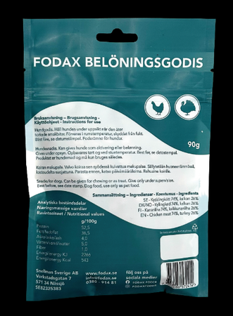 Fodax Belöning Kyckling-Kalkon 90g