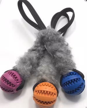 Bistos Träningsleksak Mint boll/skinn (får)