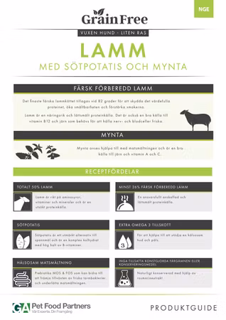 LexNox Hundmat Spannmålsfri Lamm