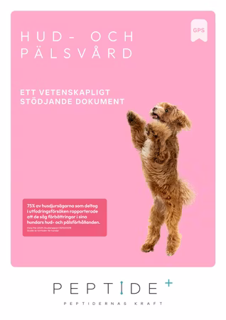 Veterinärfoder Hud- och pälsvård med Vetenskapliga dokument