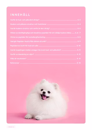 Veterinärfoder Hud- och pälsvård med Vetenskapliga dokument