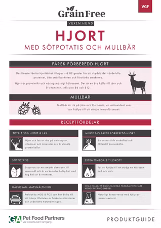 LexNox Hundmat Spannmålsfri Hjort