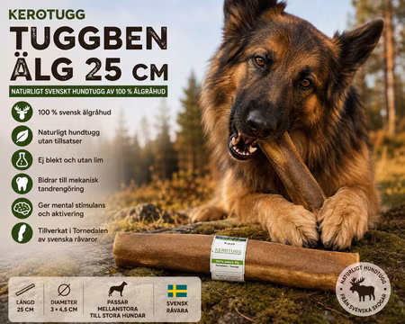 Kerotugg Svenskt Hundtugg Älg 25