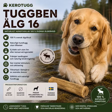 Kerotugg Svenskt Hundtugg Älg 16
