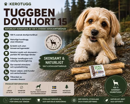 Kerotugg Svenskt Hundtugg Dovhjort 15