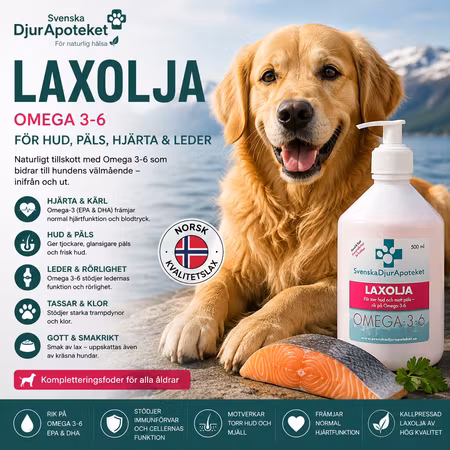 Svenska DjurApoteket Laxolja 500/1000 ml