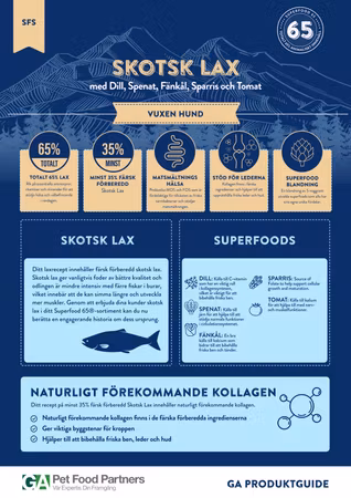 LexNox Hundmat Superfood 65 Skotsk Lax