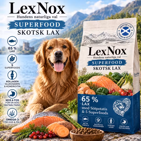 LexNox Hundmat Superfood 65 Skotsk Lax