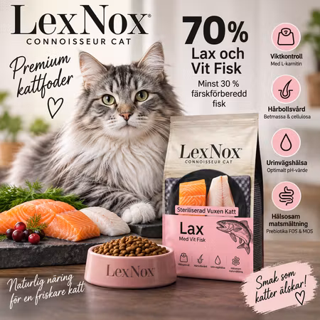 LexNox Kattmat Lax med vitfisk