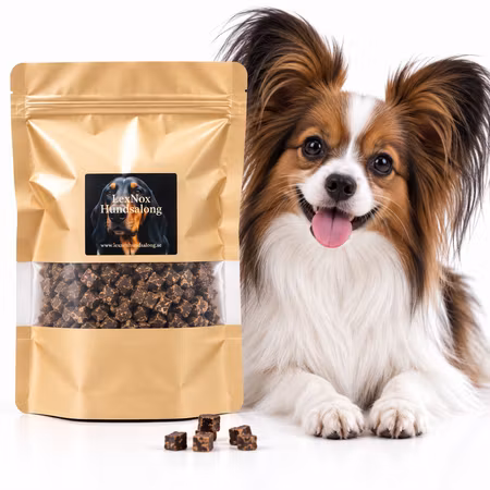 Emmzo Svensk Oxtunga Tärnad 80 g – Hundgodis