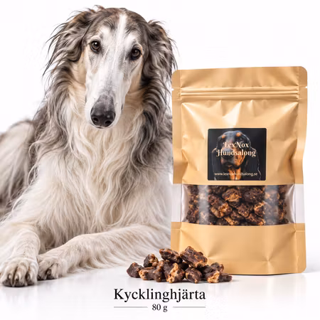 Emmzo Svenskt Kycklinghjärta 80 g – Hundgodis