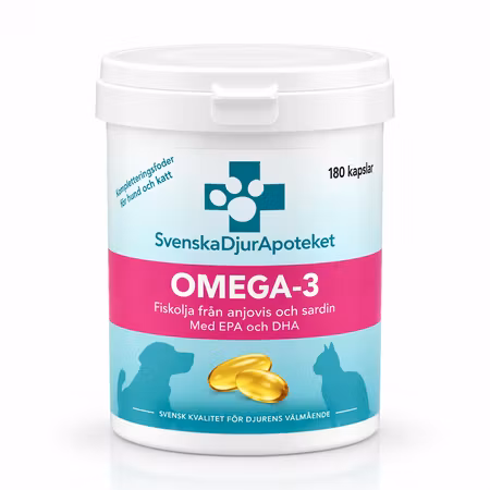 Svenska DjurApoteket Omega-3 180 kapslar – Hund & katt