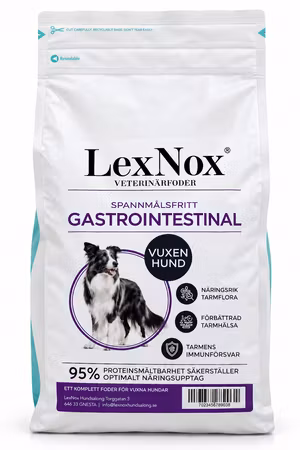 LexNox Gastrointestinal – hundfoder för känslig mage & matsmältning