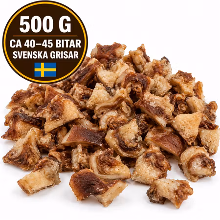 Emmzo Grisöronsnäckor i bit 500 g – Svenskt Hundtugg