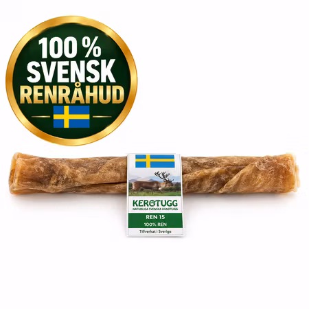 Kerotugg Ren 15 – Svenskt Hundtugg av Renråhud