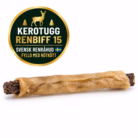 Kerotugg Renbiff 15 – Svenskt Hundtugg med Nötkött