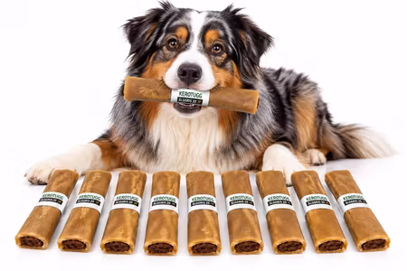 Kerotugg Älggris 20 Storpack 10 st – Svenskt Hundtugg med Grishjärta