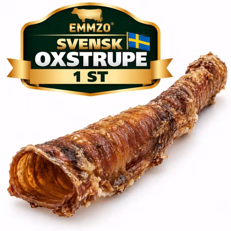 Emmzo Svensk Oxstrupe 20–25 cm – Naturligt Svenskt Hundtugg