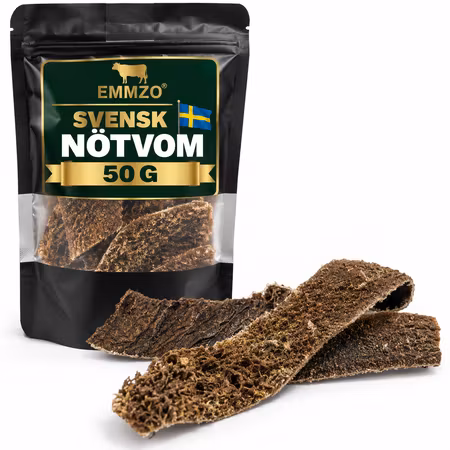 Emmzo Svensk Nötvom 50 g – Naturligt Svenskt Hundtugg