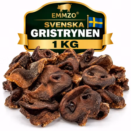 Emmzo Svenska Gristrynen 1 kg – Naturligt Hundtugg i Storpack