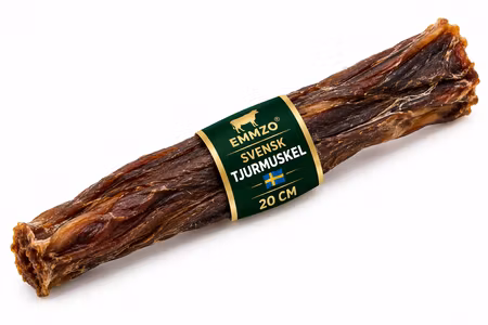 Emmzo Svensk Tjurmuskel 20 cm – Naturligt Hundtugg
