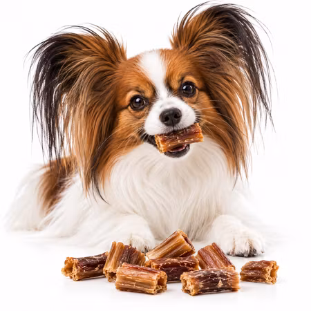 Emmzo Svensk Tjurmuskel i Bit 80 g – Naturligt Hundtugg