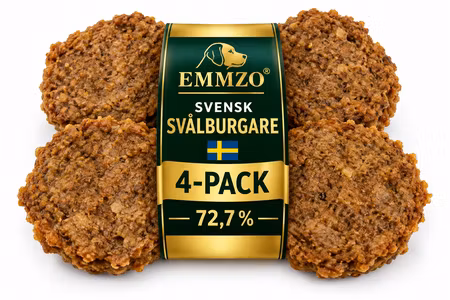 Emmzo Svensk Svålburgare 4-pack – Naturligt Svenskt Hundgodis