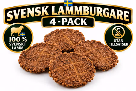 Emmzo Svensk Lammburgare 4-pack – Naturligt Hundgodis